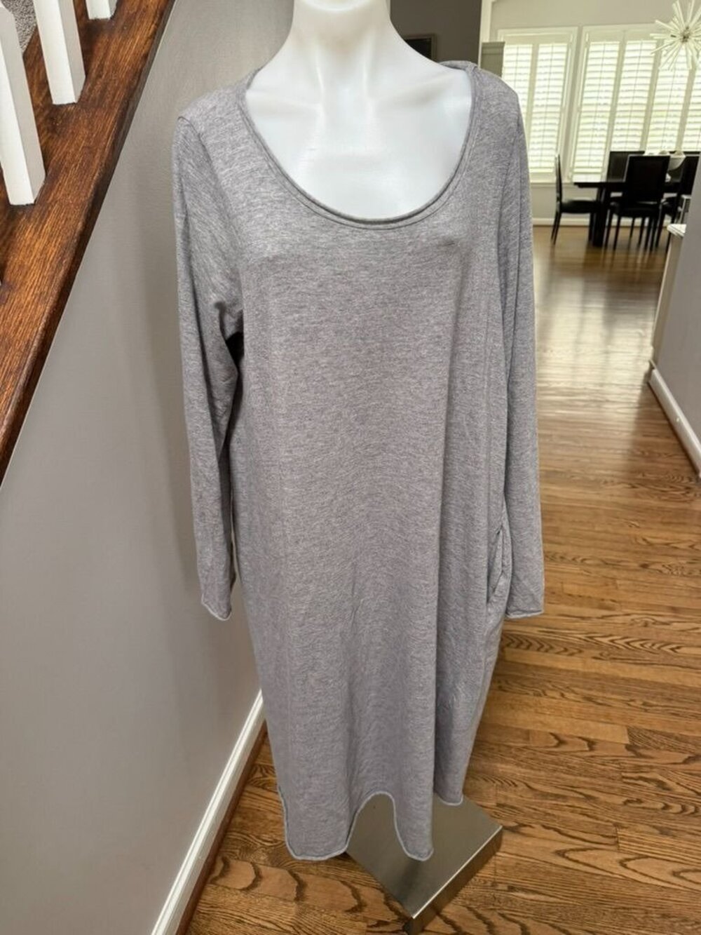 labo.art grey dress wool blend